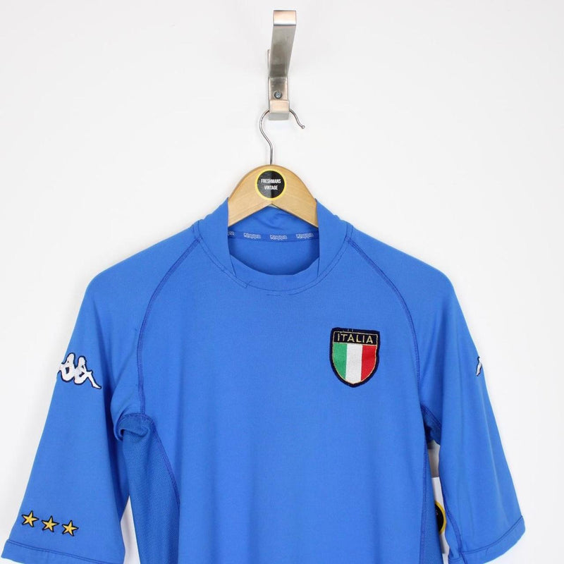 Vintage Kappa Italy 2002 World Cup Football Shirt Small