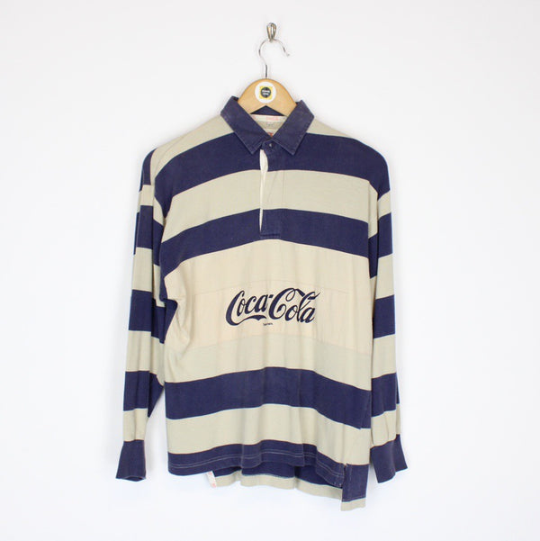 Rare Vintage Coca Cola Rugby Shirt Small
