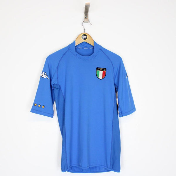Vintage Kappa Italy 2002 World Cup Football Shirt Small