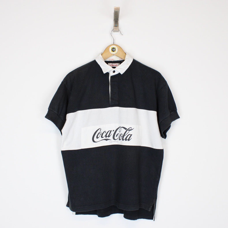 Vintage Coca Cola Rugby Shirt Small
