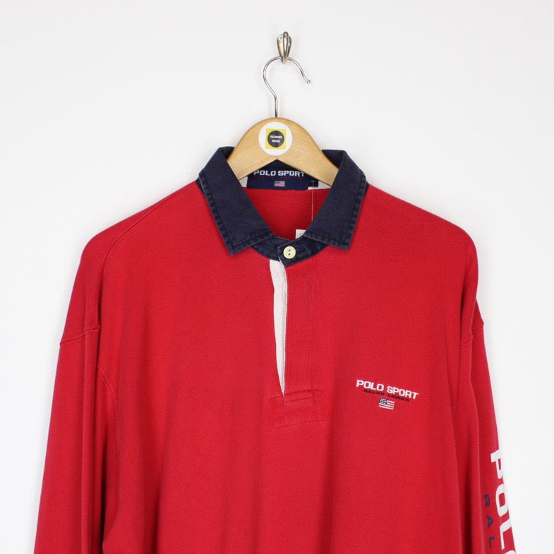 Vintage Polo Sport Rugby Shirt Large
