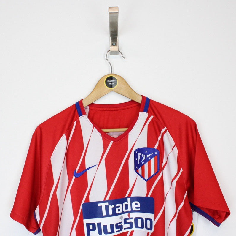 Vintage 2017-18 Atletico Madrid Shirt Small