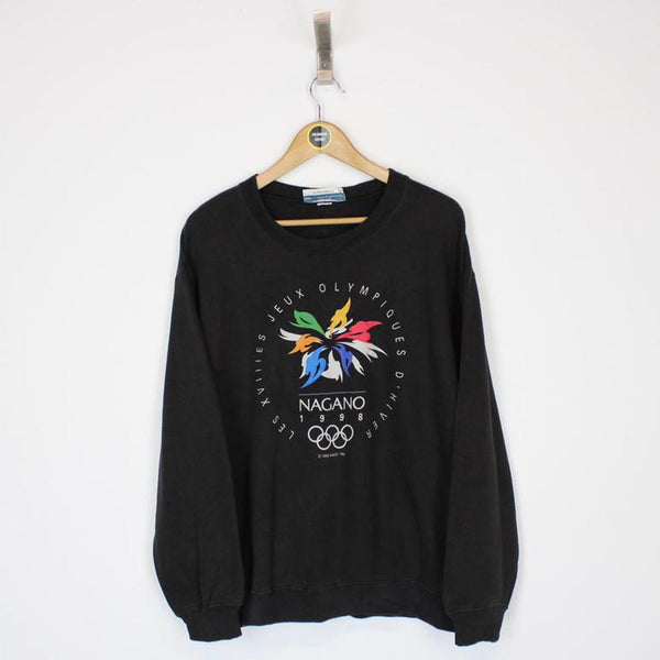 Vintage 1998 Negano Winter Olympics Sweatshirt Medium