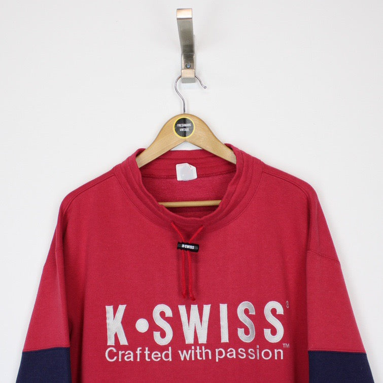 Vintage K-Swiss Sweatshirt Large