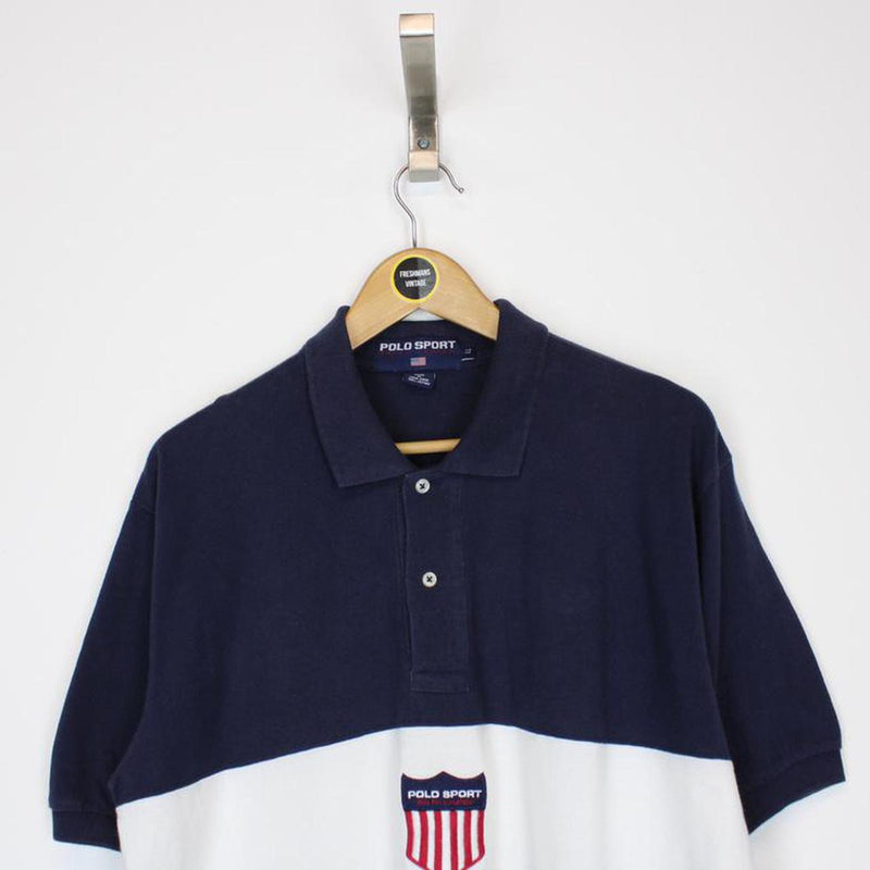 Vintage Polo Sport K Swiss Polo Shirt XL