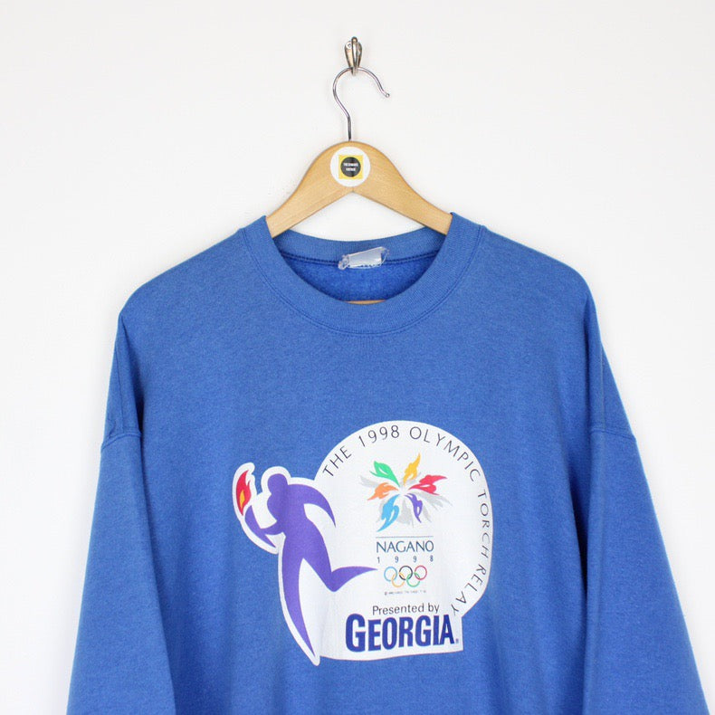 Vintage 1998 Olympic Torch Sweatshirt XL