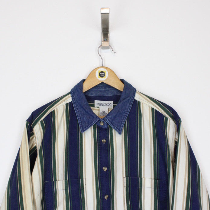 Vintage Striped Shirt XL