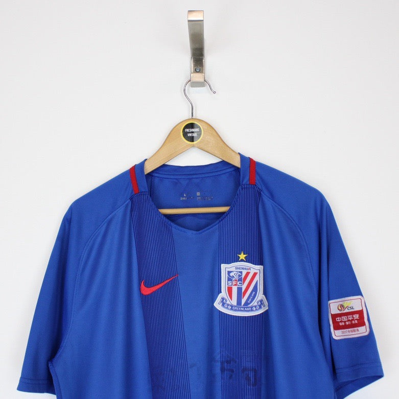 Vintage 2017-18 Shanghai Shenhua Football Shirt XL