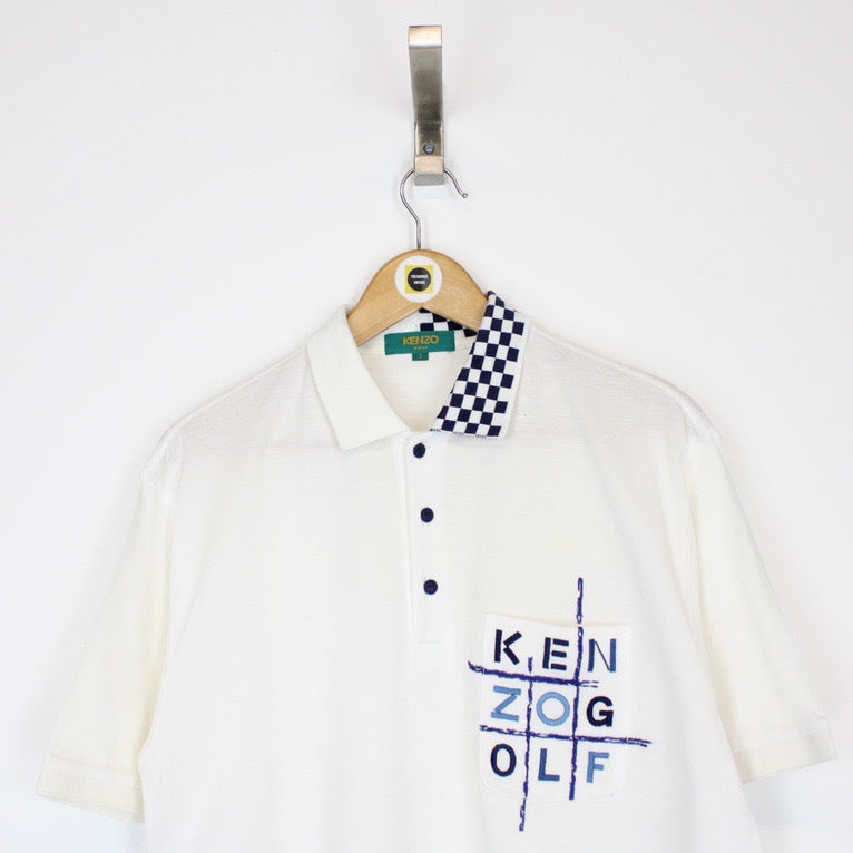 Vintage Kenzo Polo Shirt Medium