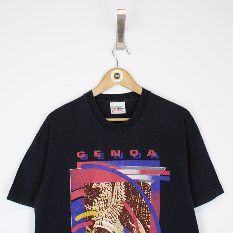 Vintage 1993 Genoa Calcio FC T-Shirt Large