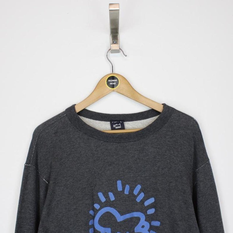 Vintage Keith Haring Sweatshirt Large